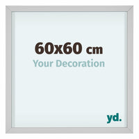 Virginia Aluminium Fotokader 60x60cm Wit Voorzijde Maat | Yourdecoration.be