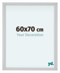 Virginia Aluminium Fotokader 60x70cm Wit Voorzijde Maat | Yourdecoration.be