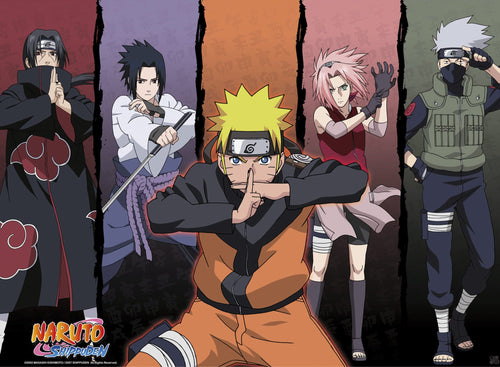 Naruto Shippuden Shippuden Group Nr 1 Poster 52X38cm | Yourdecoration.be