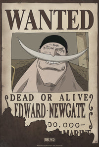One Piece Wanted Edward Newgate Poster 35X52cm | Yourdecoration.be