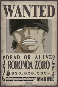 One Piece Wanted Zoro New Poster 35X52cm | Yourdecoration.be