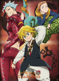 The Seven Deadly Sins Ban King And Meliodas Poster 38X52cm | Yourdecoration.be