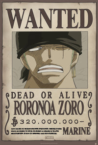One Piece Wanted Zoro New Poster 61X91 5cm | Yourdecoration.be