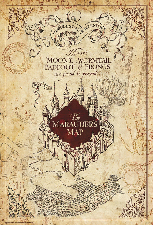 Harry Potter Maurauders Map Poster 61X91 5cm | Yourdecoration.be