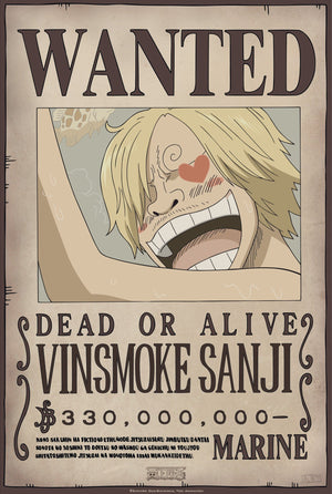 One Piece Wanted Sanji New 2 Poster 35X52cm | Yourdecoration.be