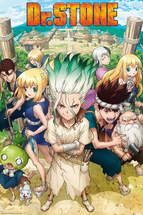 Dr Stone Groupe Poster 61X91 5cm | Yourdecoration.be