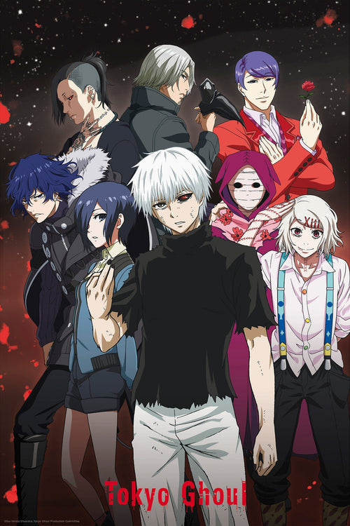 Tokyo Ghoul Group Poster 61X91 5cm | Yourdecoration.be