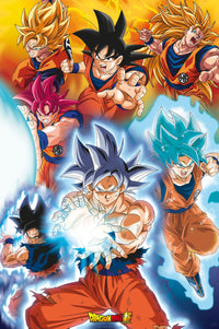Dragon Ball Super Gokus Transformations Poster 61X91 5cm | Yourdecoration.be