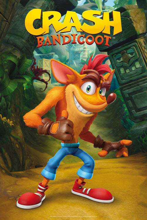 Crash Bandicoot Classic Crash Poster 61X91 5cm | Yourdecoration.be