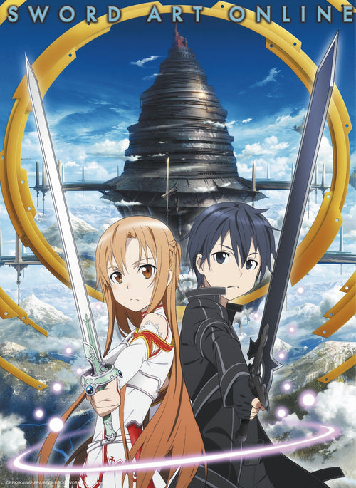 Sword Art Online Asuna And Kirito Aincrad Poster 38X52cm | Yourdecoration.be