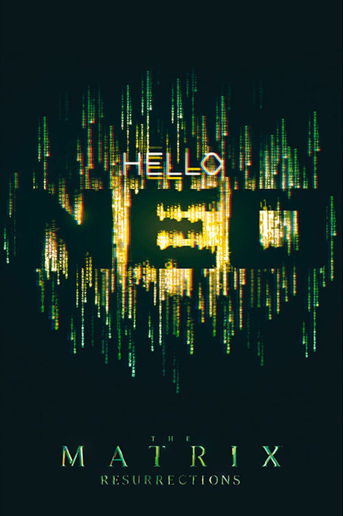 Abystyle Abydco865 The Matrix Hello Neo Poster 61x91,5cm | Yourdecoration.be
