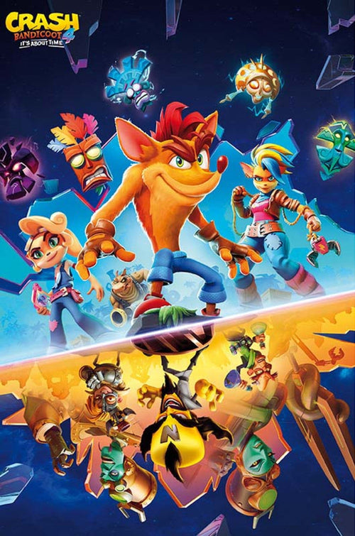 ABYstyle Crash Bandicoot It'S About Time Poster 61x91,5cm | Yourdecoration.be
