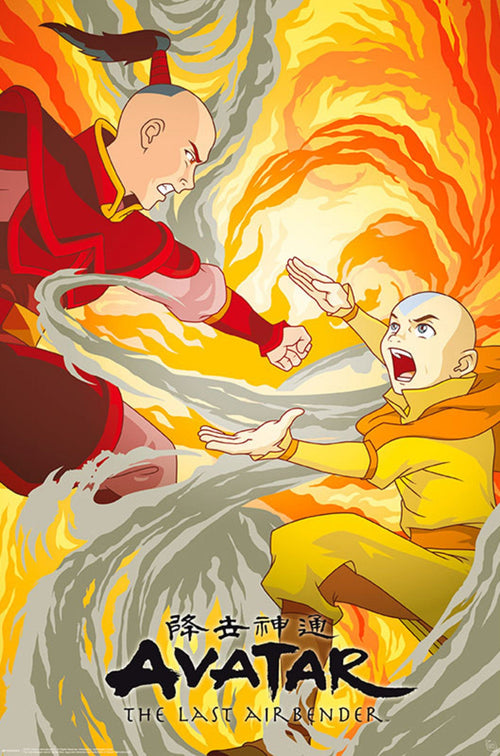 Abystyle Gbydco199 Avatar Aang Vs Zuko Poster 61x91,5cm | Yourdecoration.be