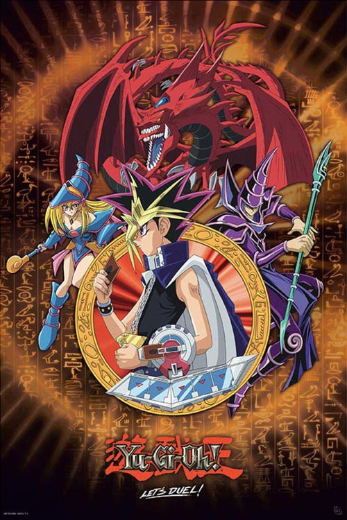 ABYstyle Yu-Gi-Oh! Yugi Slifer And Magician Poster 61x91,5cm | Yourdecoration.be