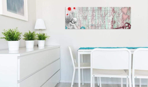 Artgeist Home House And Love Canvas Schilderij Sfeer | Yourdecoration.be