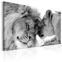 Artgeist Lions Love Canvas Schilderij | Yourdecoration.be