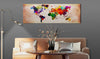 Artgeist World Map Colourful Ramble Canvas Schilderij Sfeer | Yourdecoration.be