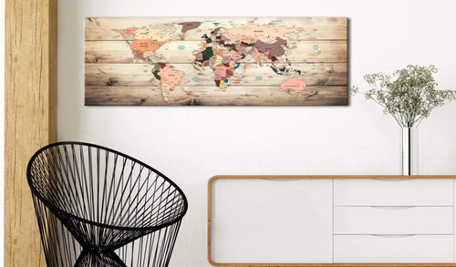 Artgeist World Maps Map of Dreams Canvas Schilderij Sfeer | Yourdecoration.be