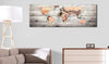 Artgeist World Maps Wooden Travels Canvas Schilderij Sfeer | Yourdecoration.be