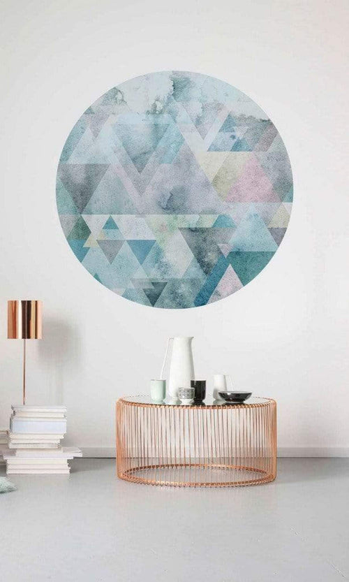 Komar Blueprism Fotobehang 125x125cm Rond Sfeer | Yourdecoration.be