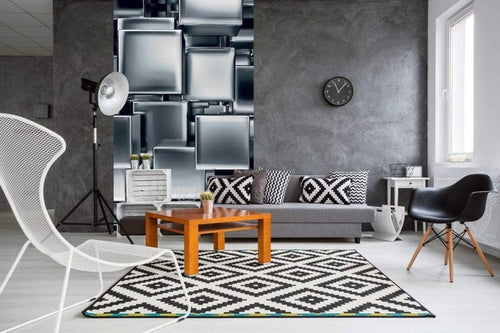 Dimex Metal Cubes Fotobehang 150x250cm 2 banen Sfeer | Yourdecoration.be