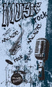 Dimex Music Blue Fotobehang 150x250cm 2 banen | Yourdecoration.be