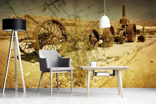 Dimex Old Wagon Fotobehang 375x250cm 5 banen Sfeer | Yourdecoration.be