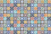 Dimex Vintage Tiles Fotobehang 375x250cm 5 banen | Yourdecoration.be