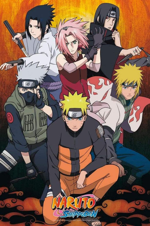GBeye Naruto Shippuden group Poster 61x91.5cm | Yourdecoration.be