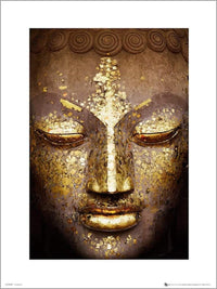 GBeye Buddha Gold Kunstdruk | Yourdecoration.be