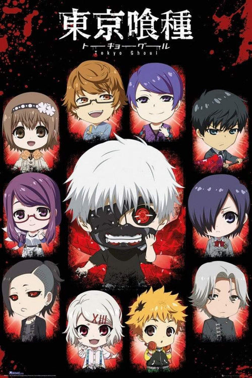 GBeye Tokyo Ghoul Chibi Characters Poster 61x91,5cm | Yourdecoration.be