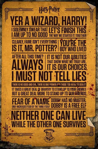 GBeye Harry Potter Quotes Poster 61x91,5cm | Yourdecoration.be