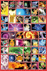 GBeye Pokemon Moves Poster 61x91,5cm | Yourdecoration.be