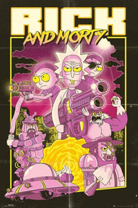 GBeye Rick and Morty Action Movie Poster 61x91,5cm | Yourdecoration.be