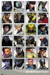 GBeye Overwatch Character Portraits Poster 61x91,5cm | Yourdecoration.be