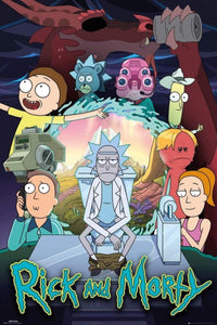 GBeye Rick and Morty Season 4 Part One V2 Poster 61x91,5cm | Yourdecoration.be