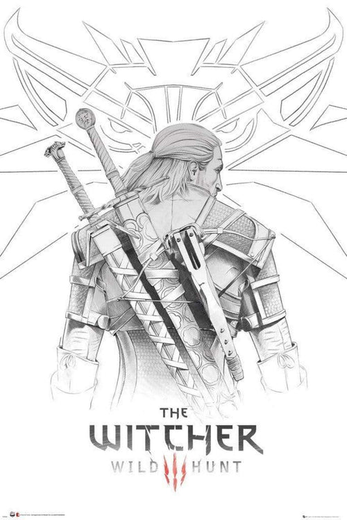 GBeye The WItcher Geralt Sketch Poster 61x91,5cm | Yourdecoration.be