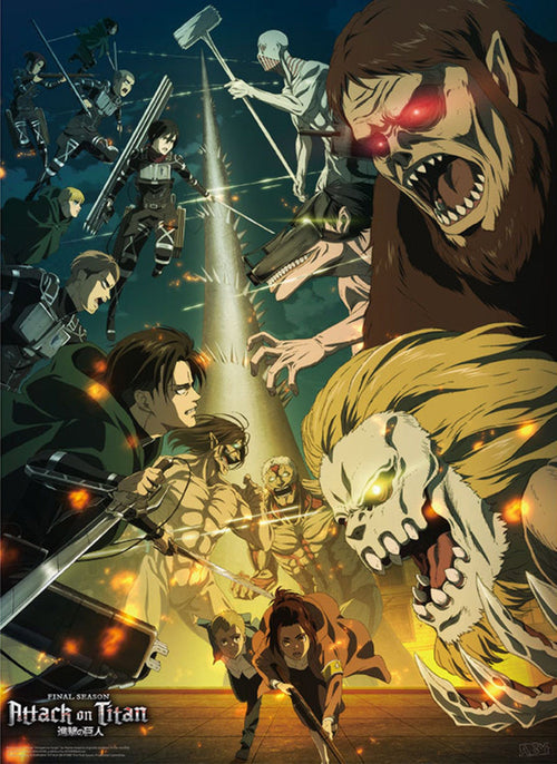 Gbeye Gbydco056 Attack On Titan Paradis Vs Marley Poster 38X52cm | Yourdecoration.be