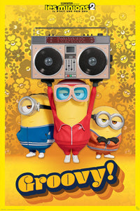 Gbeye GBYDCO094 Minions Groovy French Poster 61x 91-5cm | Yourdecoration.be
