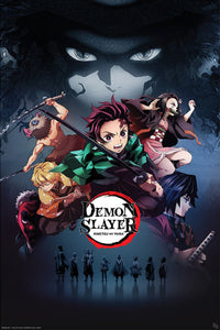 gbeye gbydco100 demon slayer group poster 61x91 5cm | Yourdecoration.be