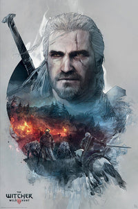 Gbeye GBYDCO112 The Witcher Geralt Poster 61x 91-5cm | Yourdecoration.be