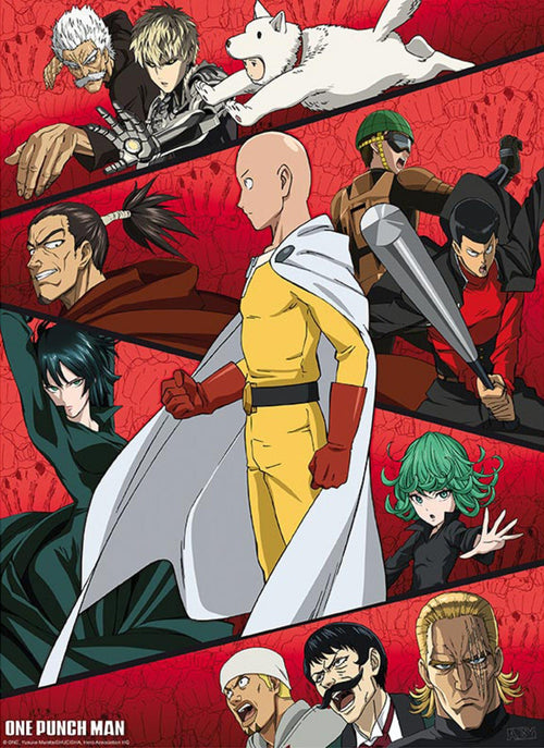 Gbeye GBYDCO123 One Punch Man Gathering Of Heroes Poster 38x52cm | Yourdecoration.be