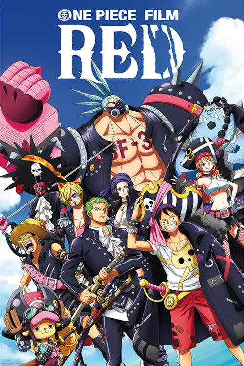 Gbeye GBYDCO193 One Piece Red Full Crew Poster 61x 91-5cm | Yourdecoration.be