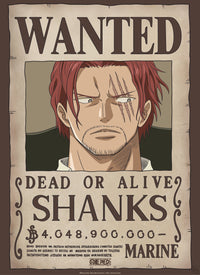 Gbeye Gbydco261 One Piece Wanted Shanks Poster 38x52cm | Yourdecoration.be