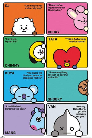 GBeye BT21 Compilation Poster 61x91,5cm | Yourdecoration.be