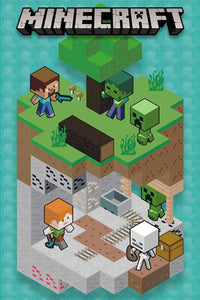 GBeye Minecraft Into The MinePoster 61x91,5cm | Yourdecoration.be