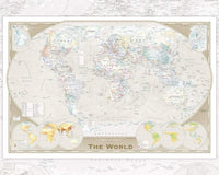 GBeye World Map Tripel Poster 50x40cm | Yourdecoration.be