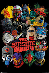 Gbeye The Suicide Squad Icons Poster 61X91 5cm | Yourdecoration.be