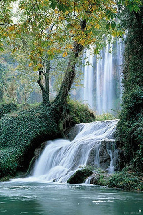 Grupo Erik GPE4255 Waterfall Stone Monastery Poster 61X91,5cm | Yourdecoration.be