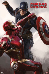 Grupo Erik GPE4985 Captain America Civil War Cap Vs Iron Man Poster 61X91,5cm | Yourdecoration.be